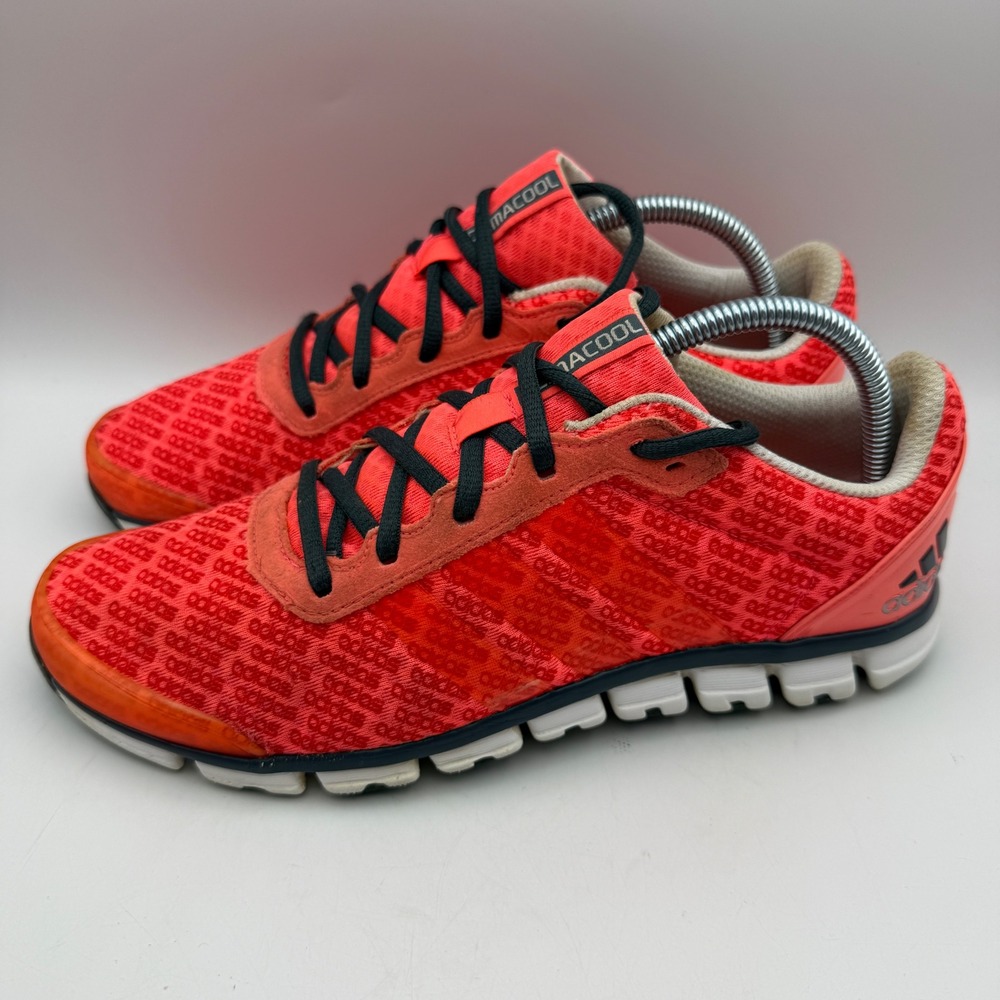 Adidas Climacool Running Shoes Womens 9 Orange Pink Mesh Low Top G30339